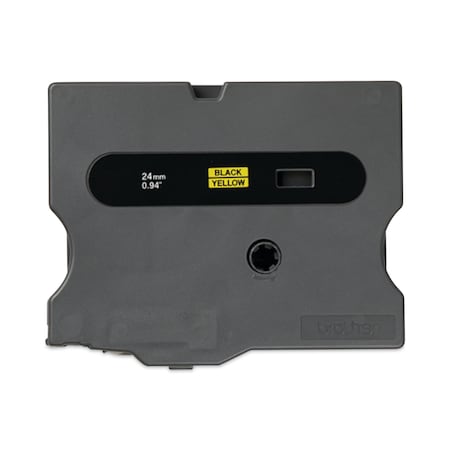 Brother TX Tape Cartridge for PT-8000, PT-PC, PT-30/35, 0.94x50 ft, Blk on Ylw TX6511